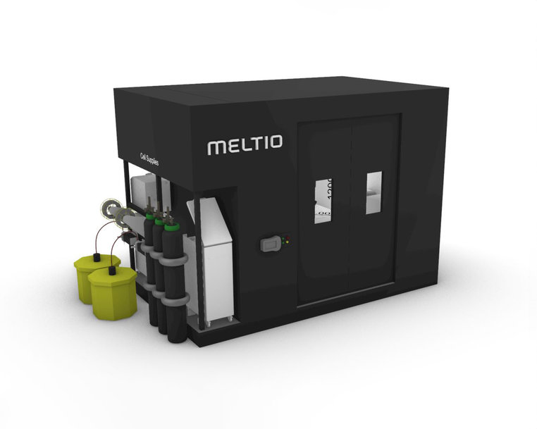 Meltio presenta una célula robótica que permite la impresión metálica 3D segura en un entorno cerrado, ideal para uso industrial 